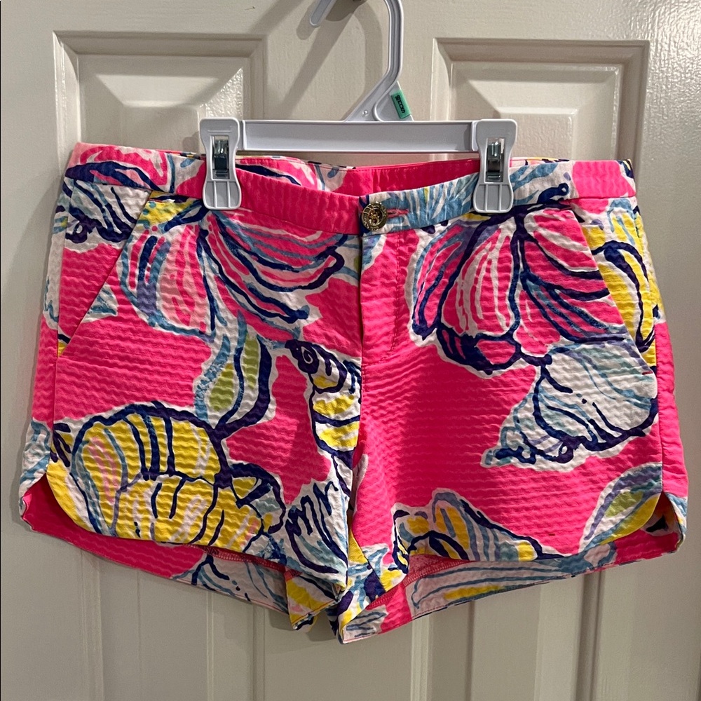 Lilly Pulitzer Pink Floral High Waist Shorts